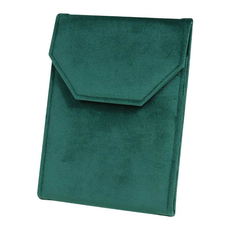 Elegant Jewelry Necklace Packing Bags Velvet Pearls Chain Display Organizer Case Beads Chain Gift Packing Box 15.5*20.5*2CM