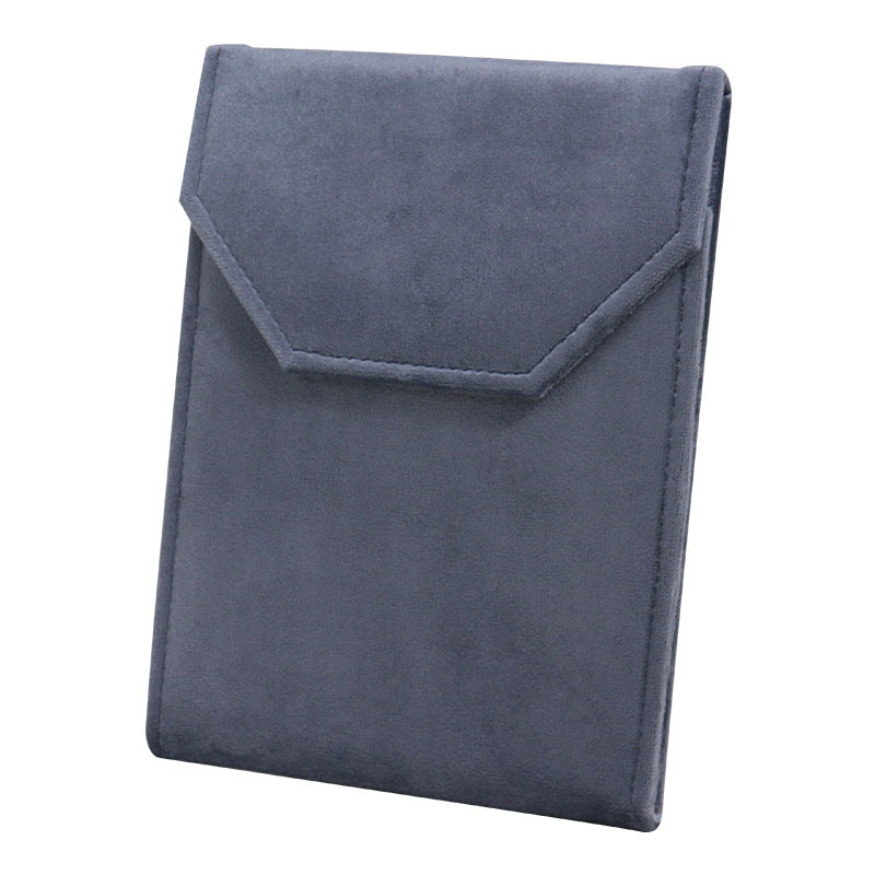 Elegant Jewelry Necklace Packing Bags Velvet Pearls Chain Display Organizer Case Beads Chain Gift Packing Box 15.5*20.5*2CM