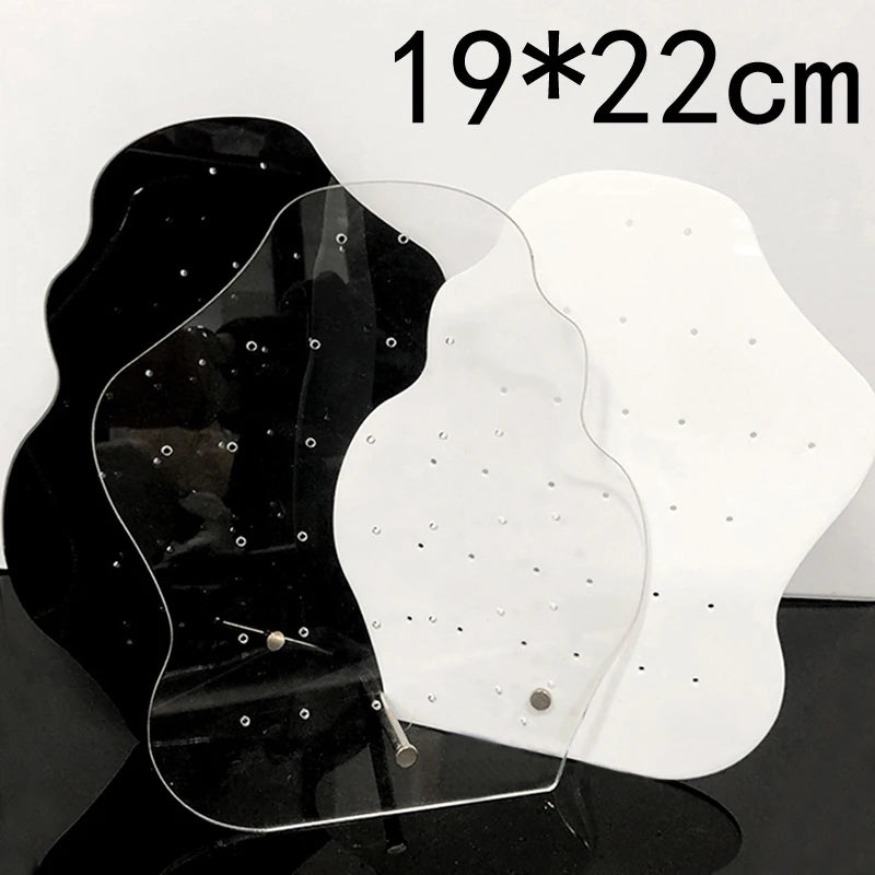 Creative Acrylic Earrings Display Board Jewelry Ear Jewelry Plexiglass Special-Shaped Belt Support Display Board