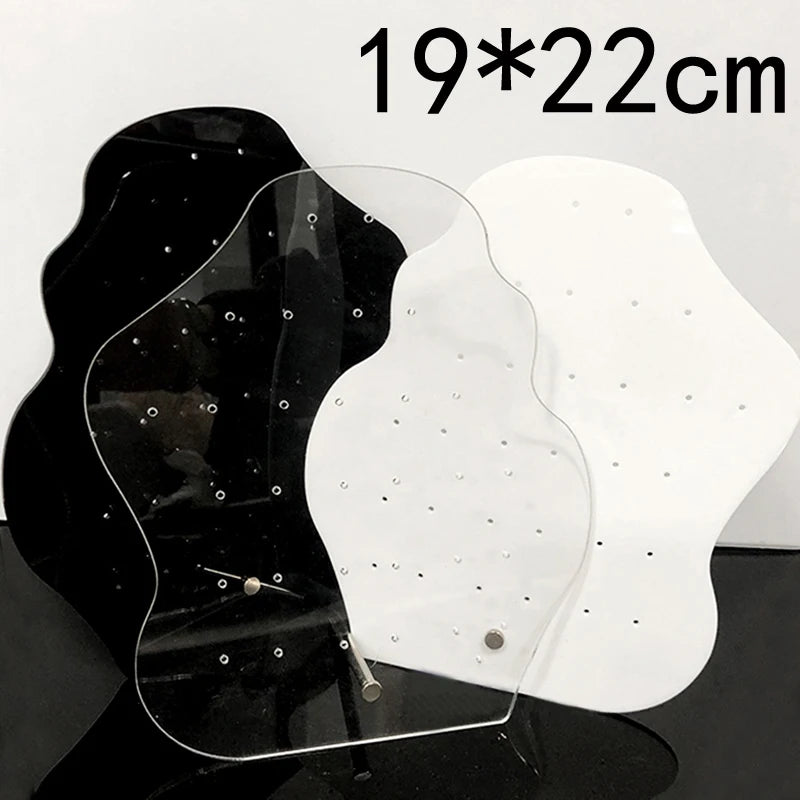 Creative Acrylic Earrings Display Board Jewelry Ear Jewelry Plexiglass Special-Shaped Belt Support Display Board