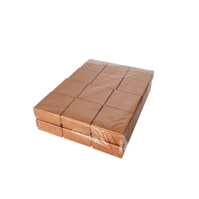 12Pcs/lot Square Jewelry Packaging Boxes Wholesale Neckalce Ring Ear Stud Storage Case Shell Pattern Jewelry Gift Box