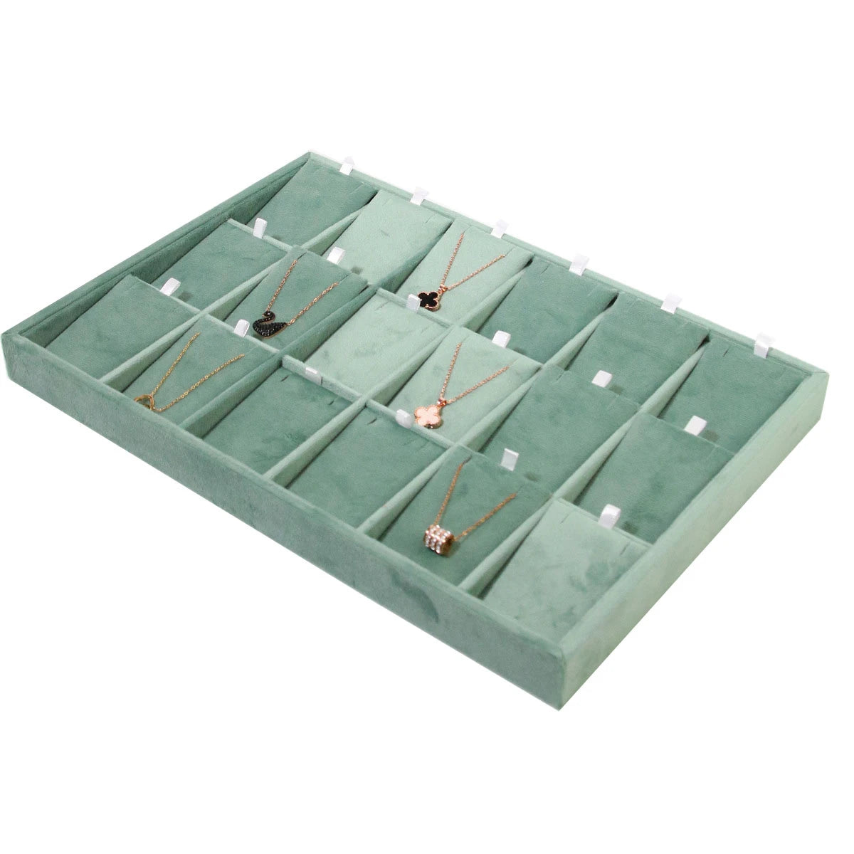 Jewelry Organizer Earring Necklace Display Stand Quality Pink Velvet Ring Tray Pendant Storage Plate Watch Bracelet Holder
