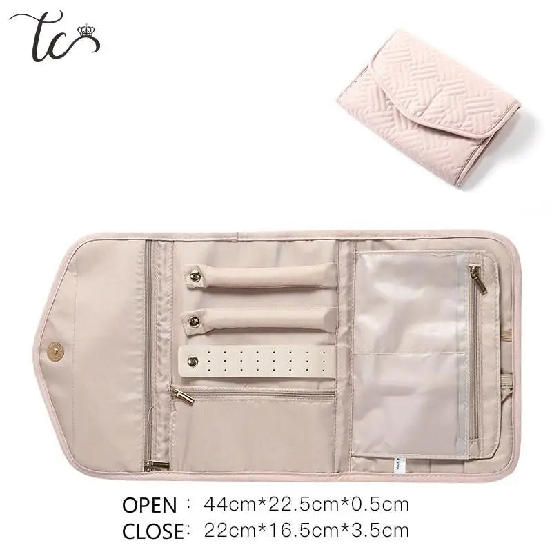 Jewelry Organizer Portable Travel Soft Case Large Capacity Accessories Organize Jewelry Bags and Packaging