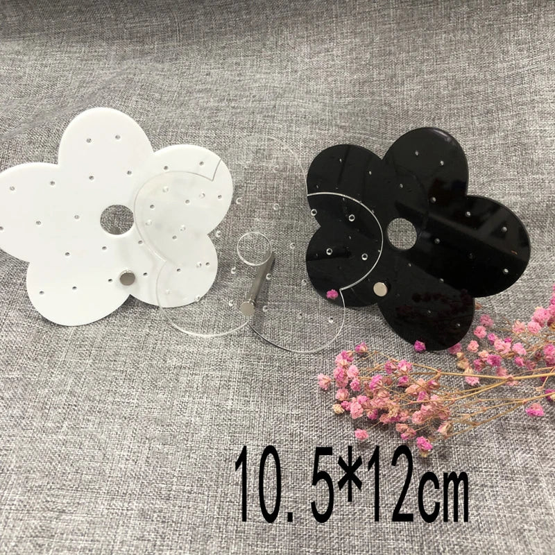 Creative Acrylic Earrings Display Board Jewelry Ear Jewelry Plexiglass Special-Shaped Belt Support Display Board