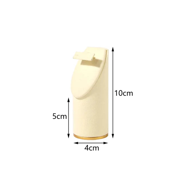Creative Combination with Jewelry Display Case Metal Beige Suede Rack Ring Necklace Bracelet Pendant Shooting Counter Props