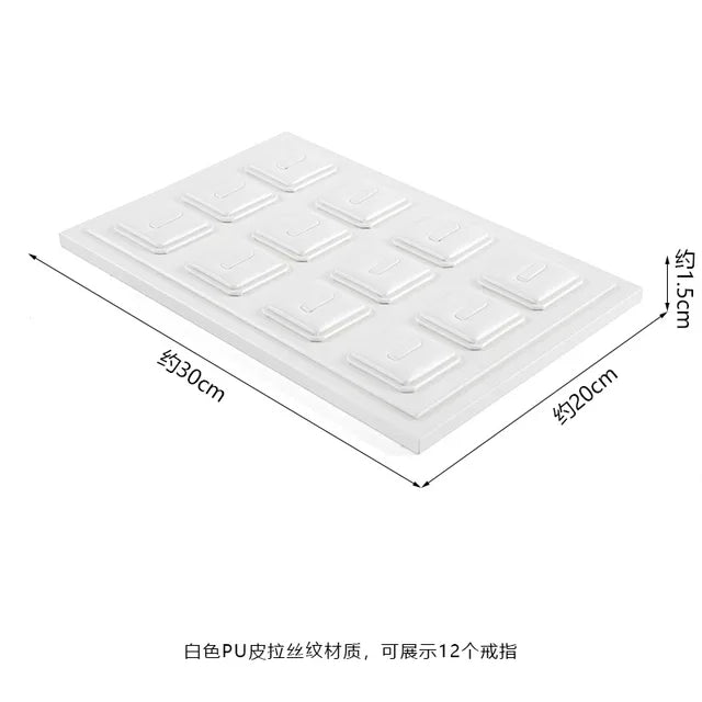 Pure WhiteJewelry Exhibitor Props Bracelet Earring Frame Wiredrawing Table Jewelry Tray Necklace Earring Ring Jewelry Display