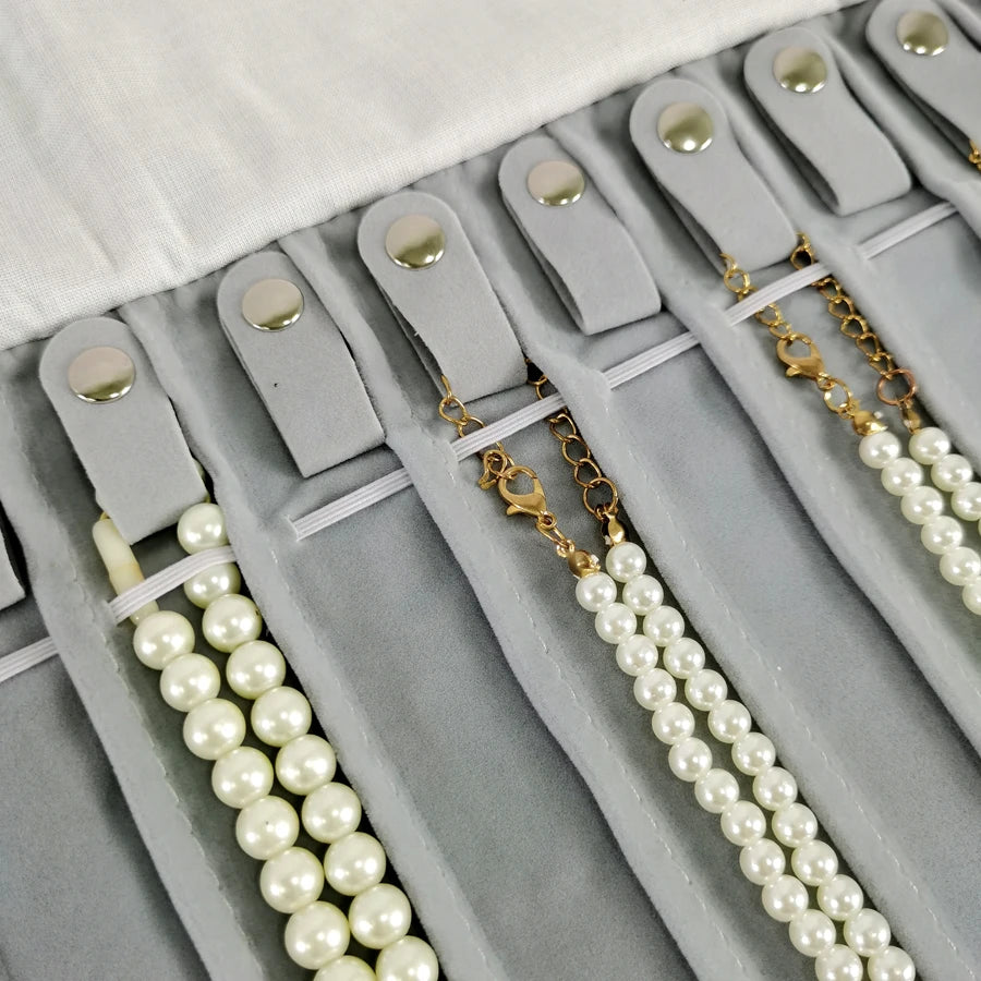 Jewelry Exhibition Jewelry Storage Bag Portable Velvet Pouch Ring Earring Necklace Storage Holder Set Jewelry Organize Bags