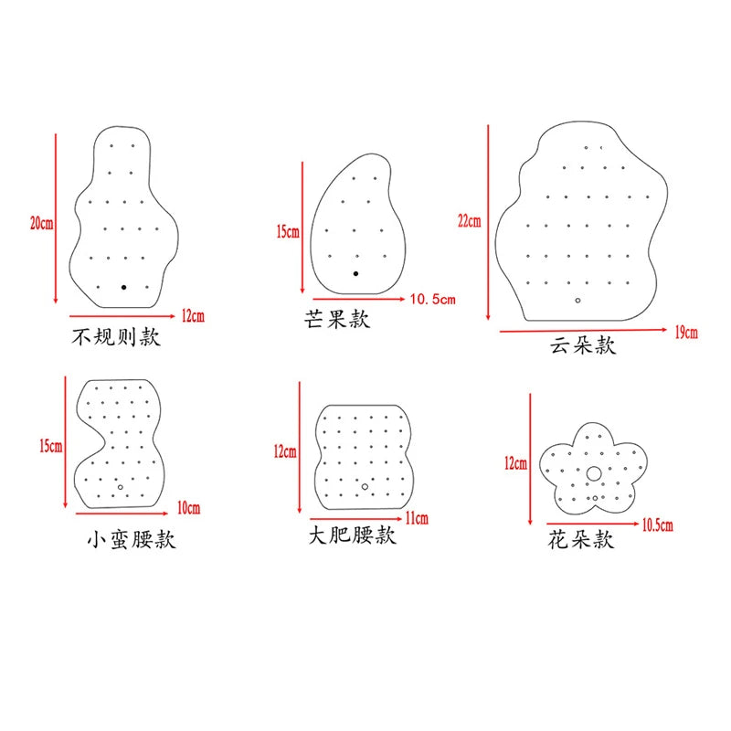 Creative Acrylic Earrings Display Board Jewelry Ear Jewelry Plexiglass Special-Shaped Belt Support Display Board