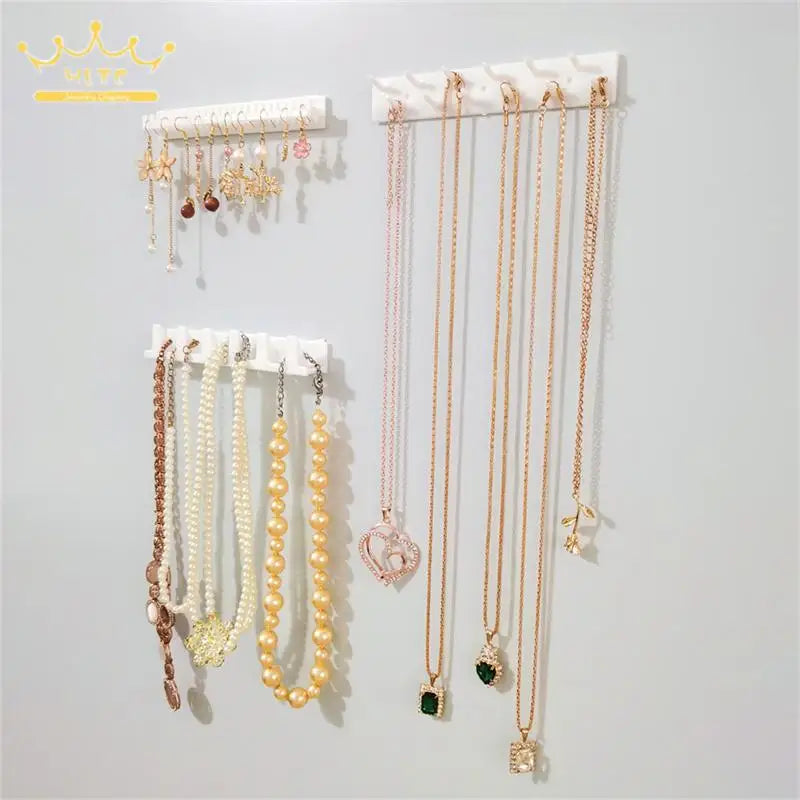 Jewelry Hooks 9 Pieces/set Combination Plastics Sticky Hooks Earrings Necklace Storage Rack Cheap Jewelry Organizer