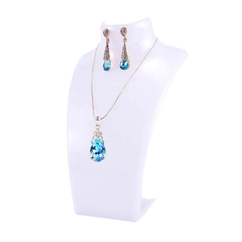 Necklace Display Stand Holder Pendant Earrings Shelf Acrylic Mannequin Jewellry Rack for Necklaces Black White Clear Available