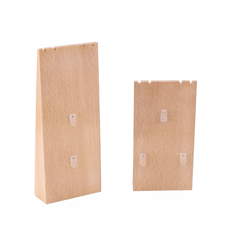Necklace Organizer Props Wood Jewelry Display Storage Vertical Earring Necklace Hanging Rack for Jewelry Counter 1Pcs