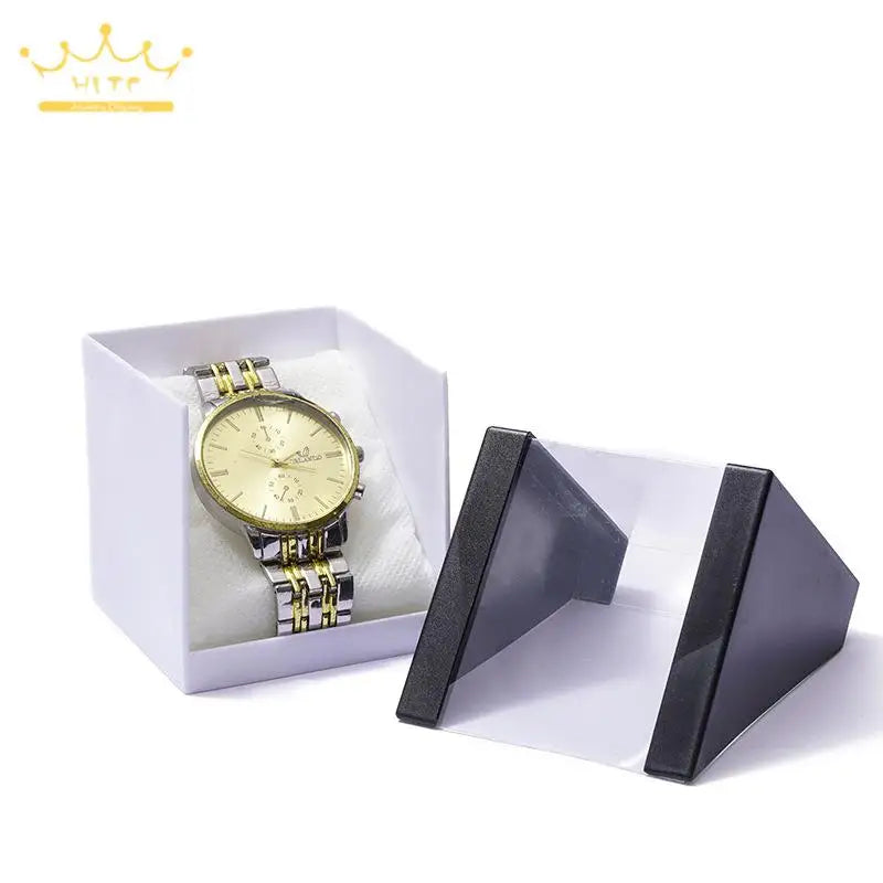 Black and White Transparent Acrylic Visual Watch Packaging Box Bracelet Display Rack Counter Storage Display Box