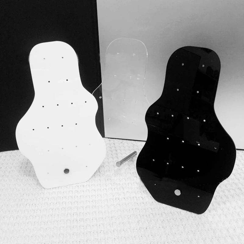 Creative Acrylic Earrings Display Board Jewelry Ear Jewelry Plexiglass Special-Shaped Belt Support Display Board