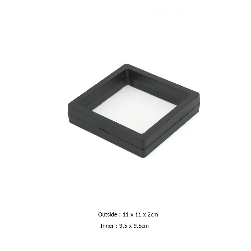 Bracelet Packaging Box 3D Pe Film Gemstone Membrane Display Holder Earring Ring Storage Case Jewelry Stand Floating Frame