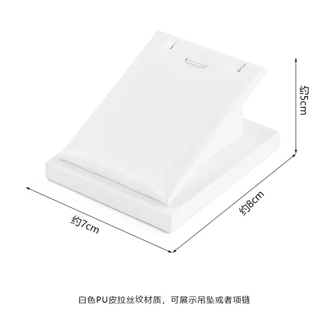Pure WhiteJewelry Exhibitor Props Bracelet Earring Frame Wiredrawing Table Jewelry Tray Necklace Earring Ring Jewelry Display