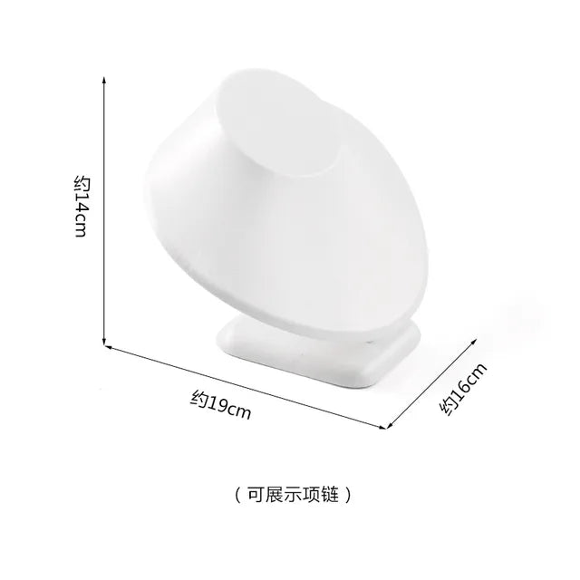 Pure WhiteJewelry Exhibitor Props Bracelet Earring Frame Wiredrawing Table Jewelry Tray Necklace Earring Ring Jewelry Display