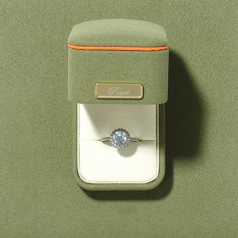 New High-End Dark Green Jewelry Packaging Box Necklace Earrings Storage Holder Wedding Party Ring Gift Boxes