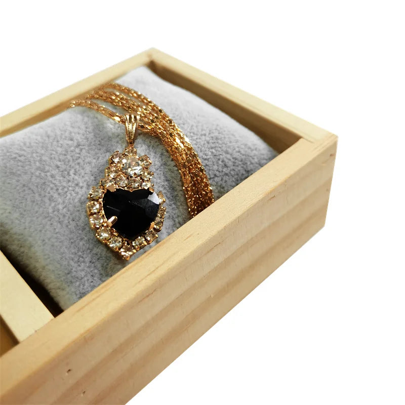 4-Grid Watch Bracelet Display Tray with Small Pillows Wooden Jewelry Storage Trays Organizer Watch Bangle Holder