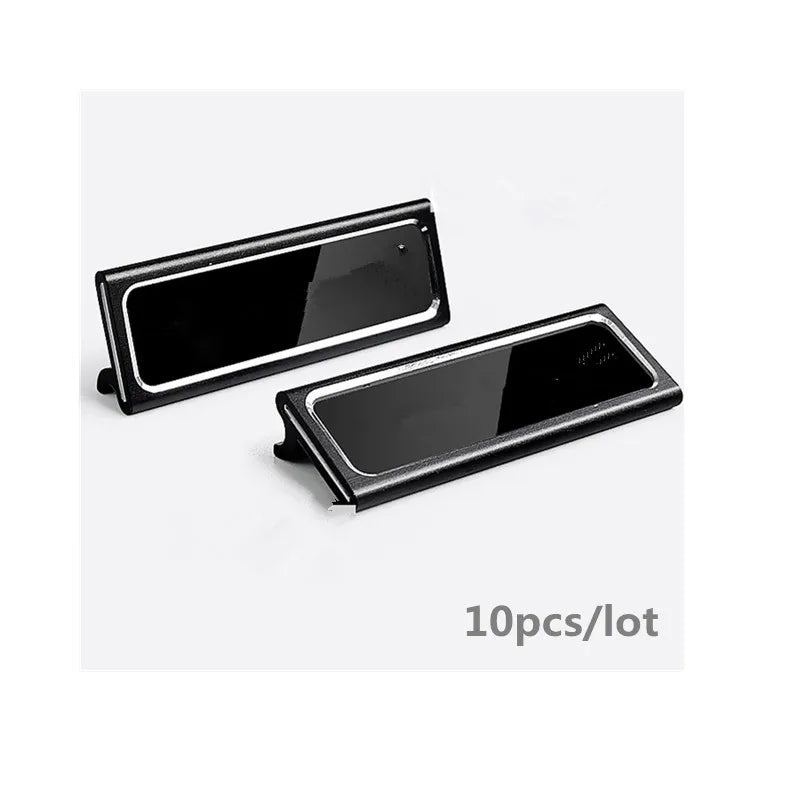 10Pcs/lot 60X22Mm Metal Sign Holder Stand Bread Store Price Label Tag Card Holder Advertising Display Stand Mini Price Paper