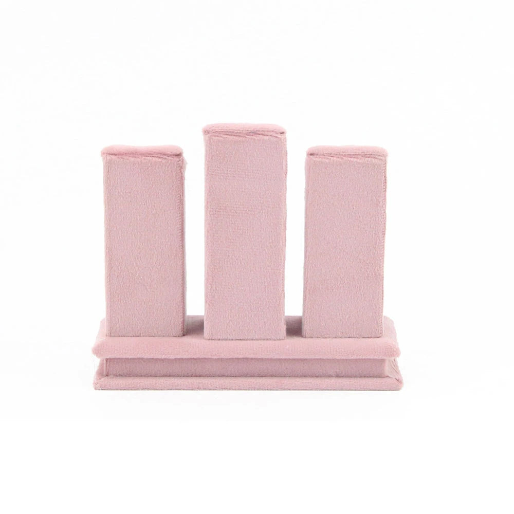Jewelry Organizer Earring Necklace Display Stand Quality Pink Velvet Ring Tray Pendant Storage Plate Watch Bracelet Holder