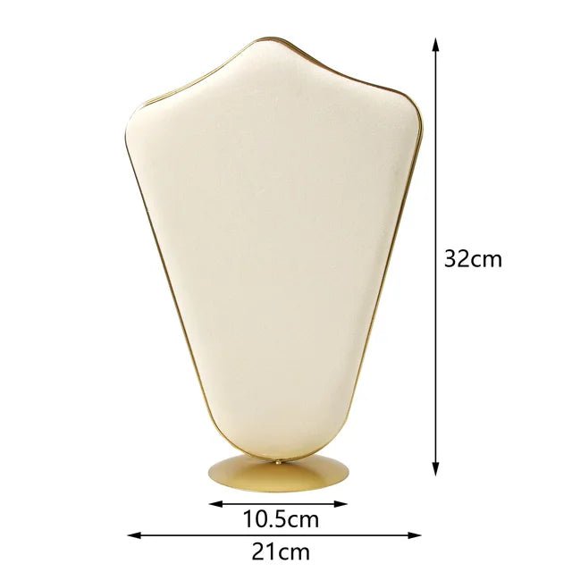 Creative Combination with Jewelry Display Case Metal Beige Suede Rack Ring Necklace Bracelet Pendant Shooting Counter Props