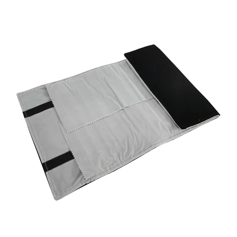 High-Capacity Earring Storage Roll Bag Black Velvet Jewelry Display Storage Bag 60 Pairs Stud Earrings Roll Organizer Cases