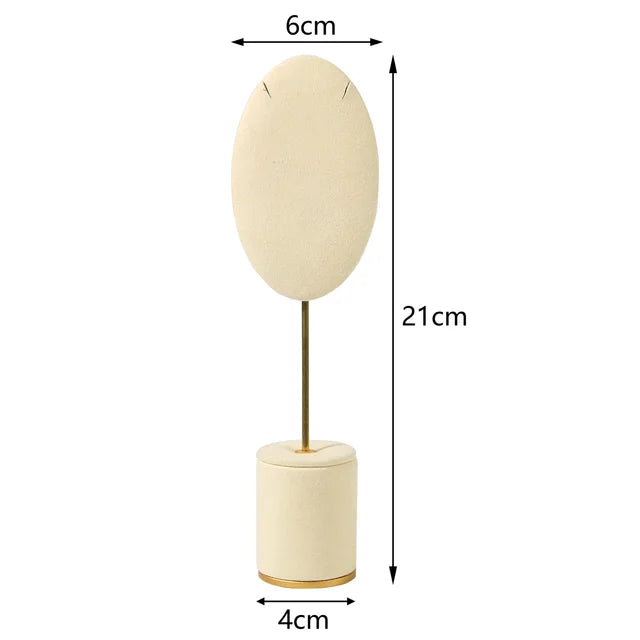 Creative Combination with Jewelry Display Case Metal Beige Suede Rack Ring Necklace Bracelet Pendant Shooting Counter Props