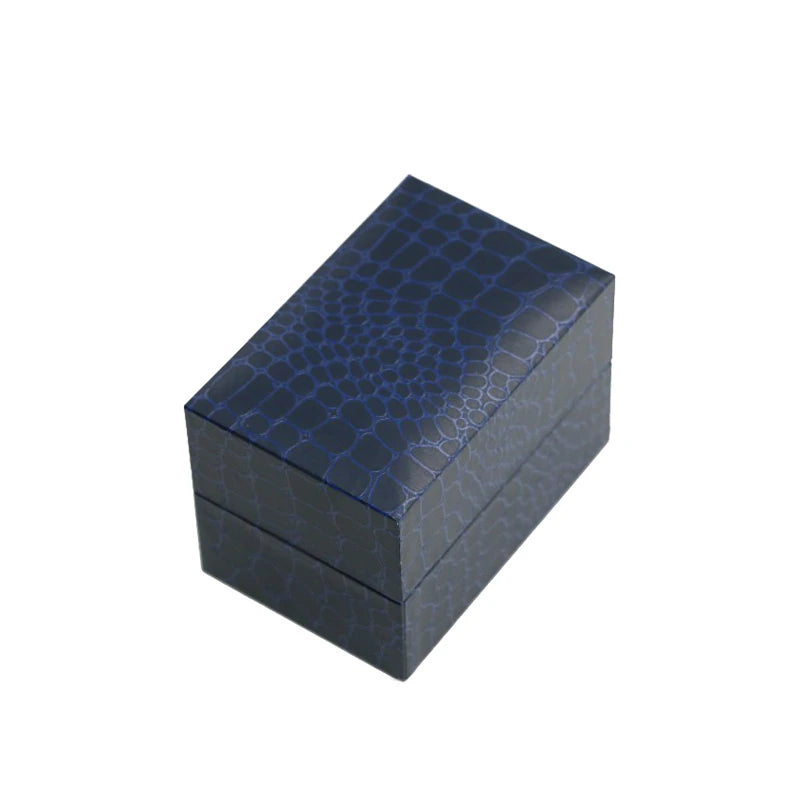 Jewelry Storage Box Crocodile Pattern Filled Leather Paper Flip Watch Packaging Gift Box Bracelet Collection Box