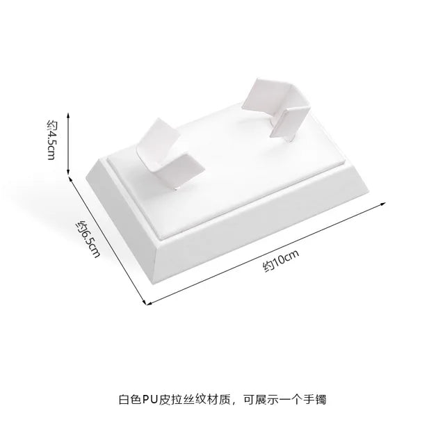Pure WhiteJewelry Exhibitor Props Bracelet Earring Frame Wiredrawing Table Jewelry Tray Necklace Earring Ring Jewelry Display
