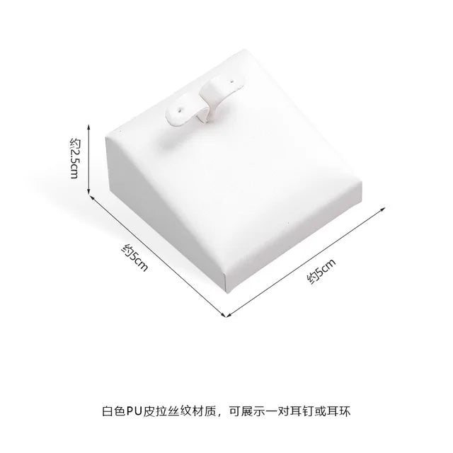 Pure WhiteJewelry Exhibitor Props Bracelet Earring Frame Wiredrawing Table Jewelry Tray Necklace Earring Ring Jewelry Display