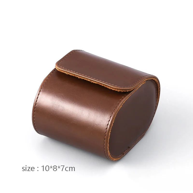 Watch Organizer Pouch High Grade Leather Watch Roll Men's and Women Wristwatch Storage Holder 1/2/3 Slots Available