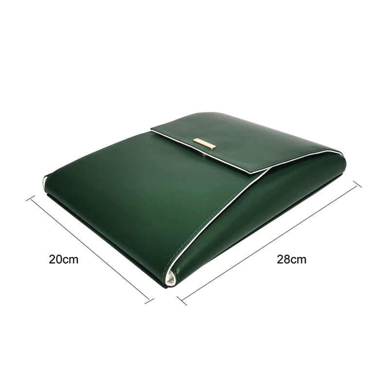 luxurious Leather Necklace Storage Bag Exhibitor Jewelry Organizer Pouch Luxurious Pearl Necklace Collection Bags