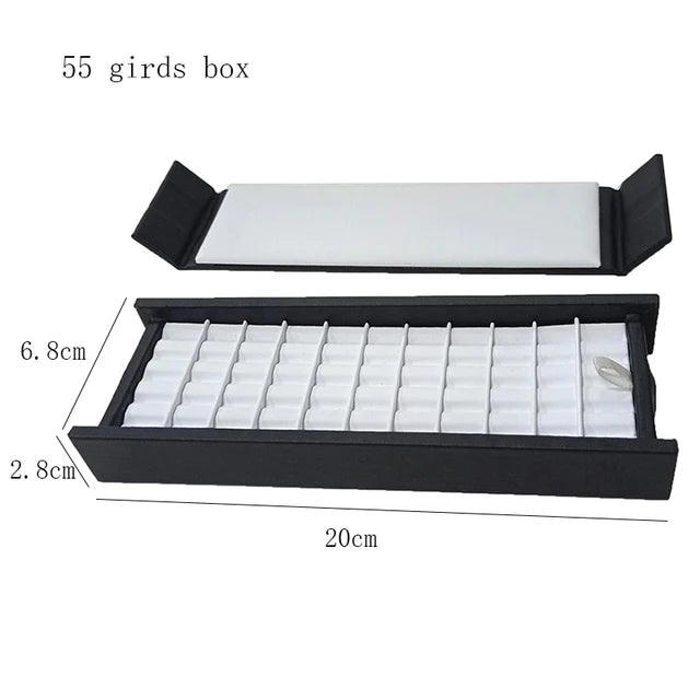 Wholesale Jewelry Gem Display Box Case Loose Diamond Storage Tool Coin Jar Show Tray Gem Pot Gemstone Organizer Holder Container