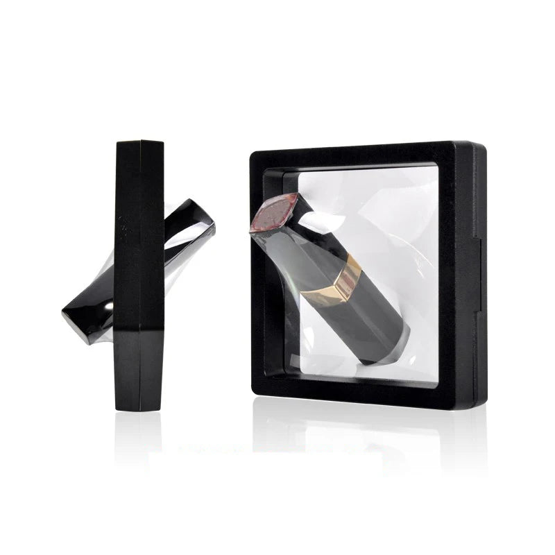 Bracelet Packaging Box 3D Pe Film Gemstone Membrane Display Holder Earring Ring Storage Case Jewelry Stand Floating Frame