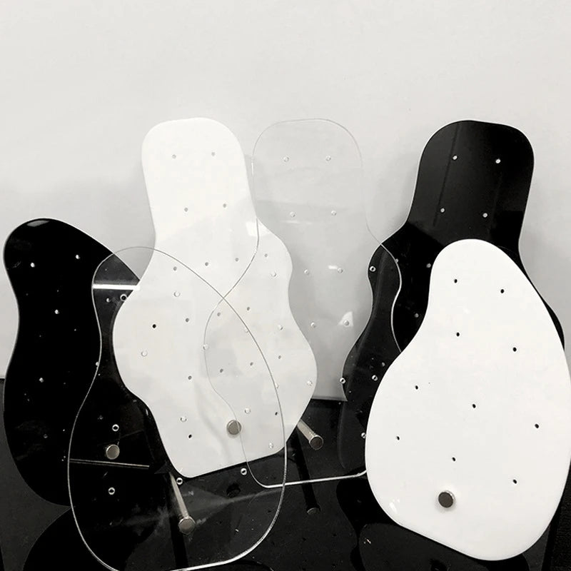 Creative Acrylic Earrings Display Board Jewelry Ear Jewelry Plexiglass Special-Shaped Belt Support Display Board