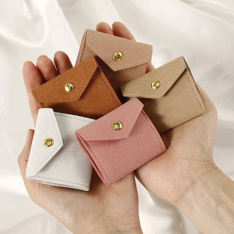 Mini Size Microfiber Jewelry Pouch Ring Earring Organizer Bag Travel Portable Samll Bag Christmas Presents Gift Packaging Supply