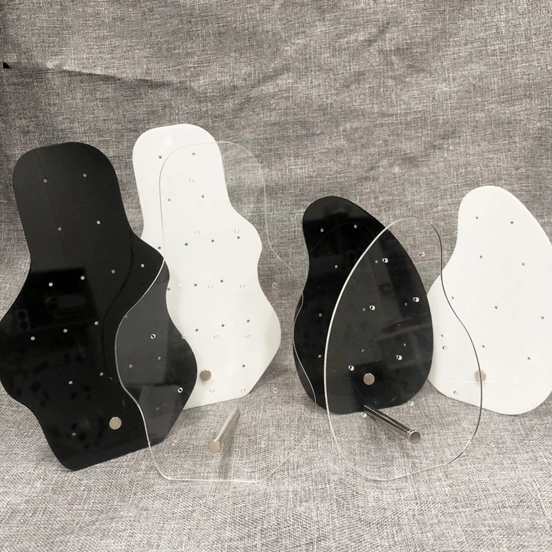 Creative Acrylic Earrings Display Board Jewelry Ear Jewelry Plexiglass Special-Shaped Belt Support Display Board