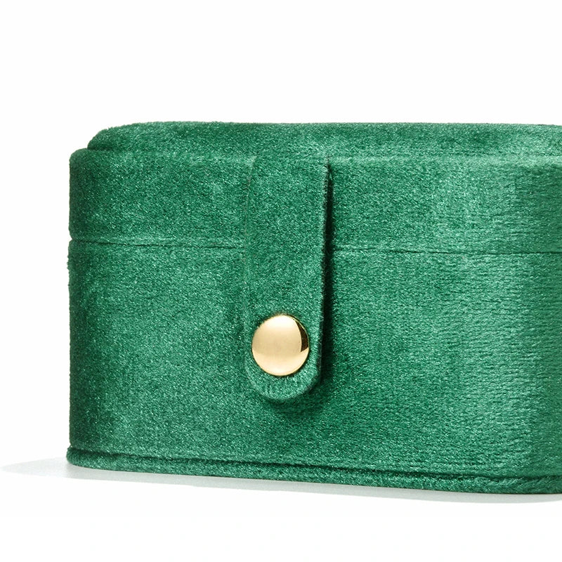 Portable Velvet Small Jewelry Box Jewelry Packaging Box Velvet Ring Earring Container Traditional Festival Gift Packing Boxes