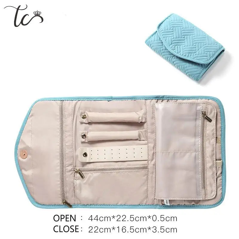 Jewelry Organizer Portable Travel Soft Case Large Capacity Accessories Organize Jewelry Bags and Packaging