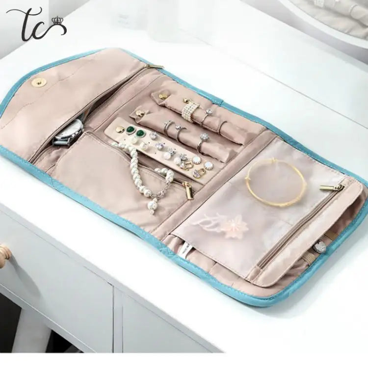 Jewelry Organizer Portable Travel Soft Case Large Capacity Accessories Organize Jewelry Bags and Packaging