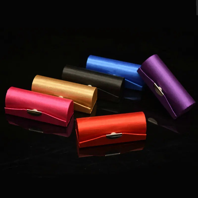 Lipstick Carry Case Classical Style Traditional Embroidery Container Jewelry Box Lipstick Storage Holder