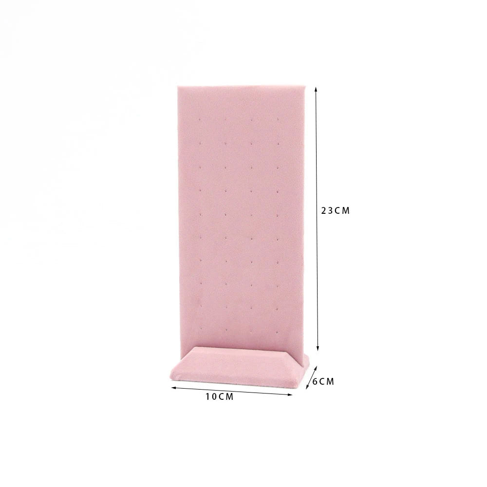 Jewelry Organizer Earring Necklace Display Stand Quality Pink Velvet Ring Tray Pendant Storage Plate Watch Bracelet Holder