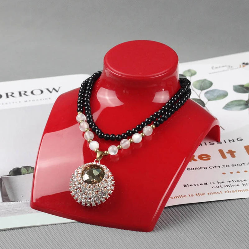Acrylic Horizontal Necklace Display Neck Mold Jewelry Jewelry Earrings Display Jewelry Rack