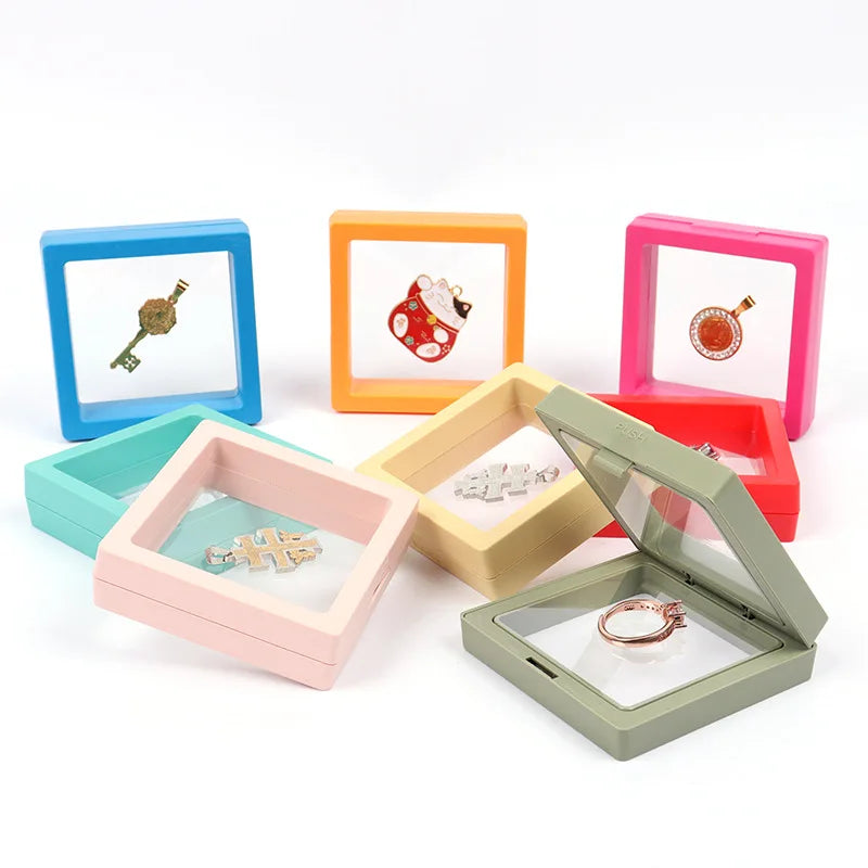 Jewelry Organizer Ring Bracelet Holder 10Pcs/lot Jewelry Display Suspend Stand Beads Diamond Storage Box Anti-Oxidation Pe Film