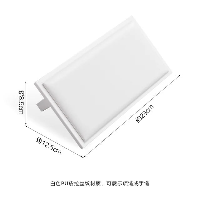 Pure WhiteJewelry Exhibitor Props Bracelet Earring Frame Wiredrawing Table Jewelry Tray Necklace Earring Ring Jewelry Display