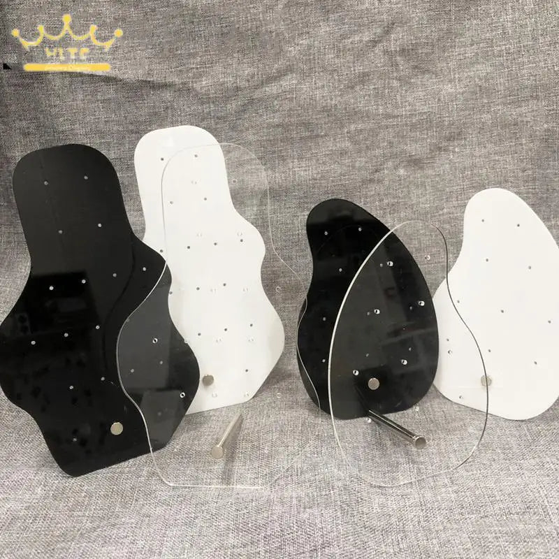 Creative Acrylic Earrings Display Board Jewelry Ear Jewelry Plexiglass Special-Shaped Belt Support Display Board