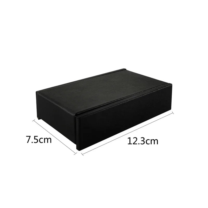Jewelry Gem Stone Display Holder Loose Diamond Storage Case V Groove Jar Gemstone Size Selecting Tray White Leather