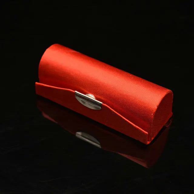 Lipstick Carry Case Classical Style Traditional Embroidery Container Jewelry Box Lipstick Storage Holder