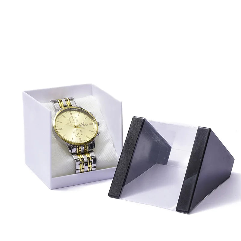 Black and White Transparent Acrylic Visual Watch Packaging Box Bracelet Display Rack Counter Storage Display Box