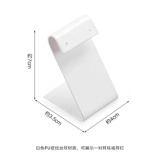 Pure WhiteJewelry Exhibitor Props Bracelet Earring Frame Wiredrawing Table Jewelry Tray Necklace Earring Ring Jewelry Display